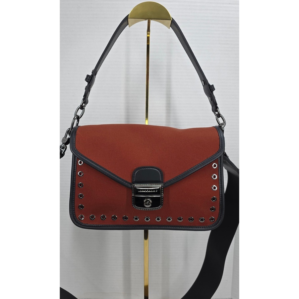 Longchamp Mademoiselle Canvas Shoulder Bag Chataigne L1323 677 404